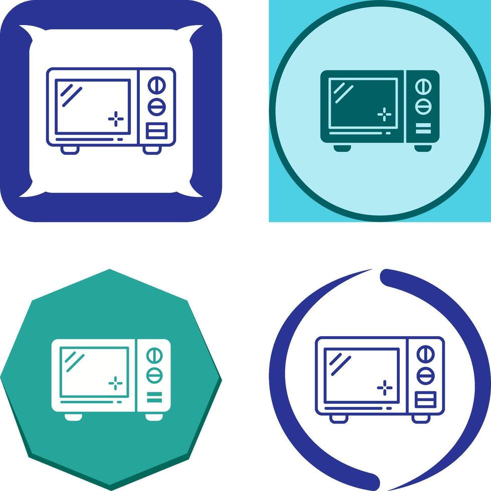 Microwave Icon Design vector