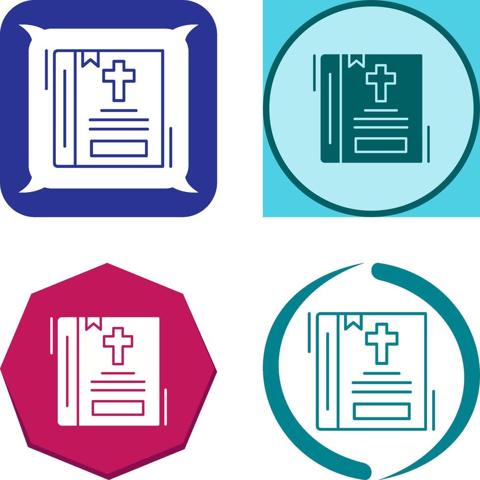 Bible Icon Design vector