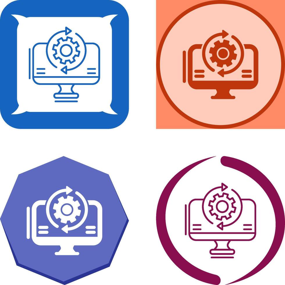 Synchronization Icon Design vector