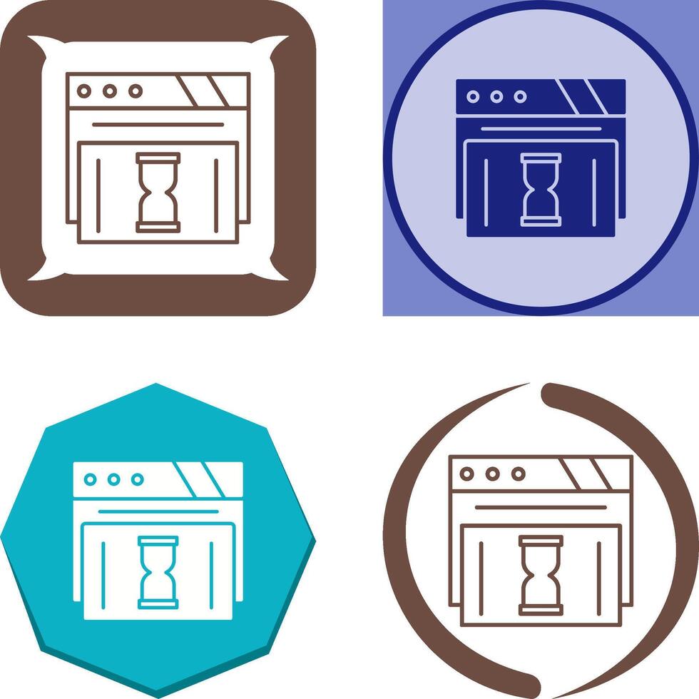 Waiting Icon Design vector