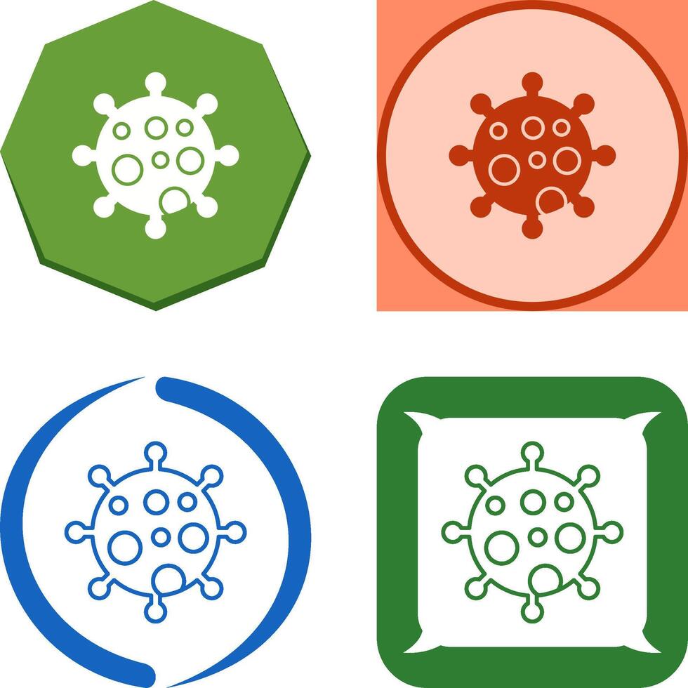 Virus Icon Design vector