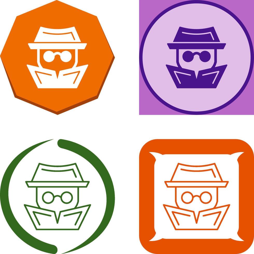 Hacker Icon Design vector