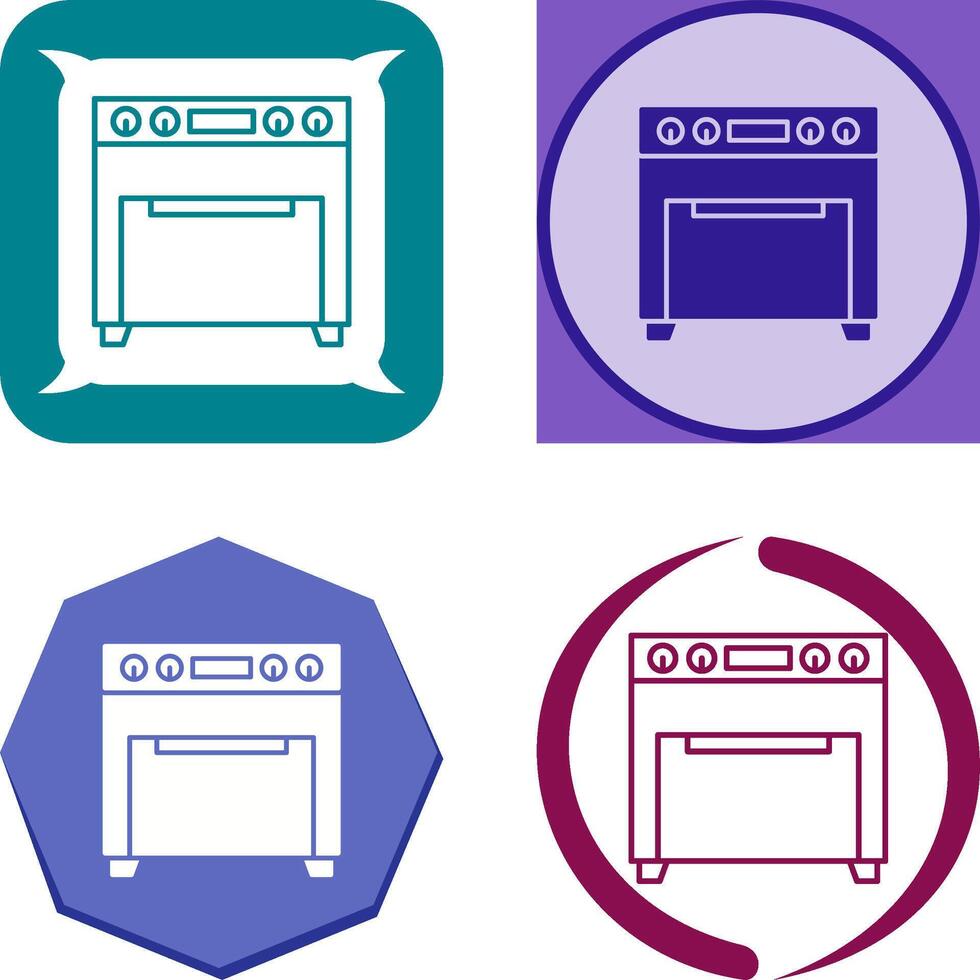 Oven Icon Design vector
