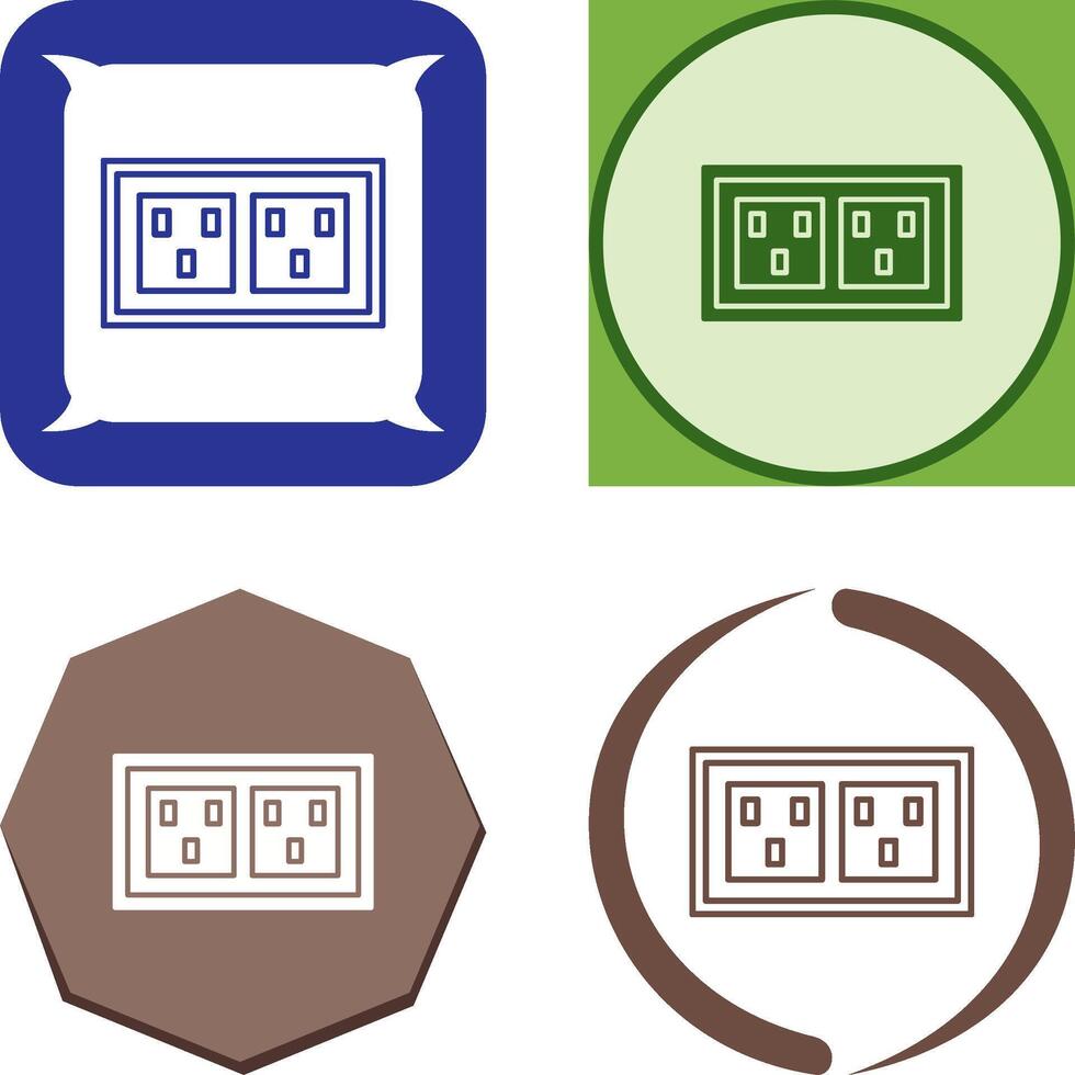 Socket Icon Design vector