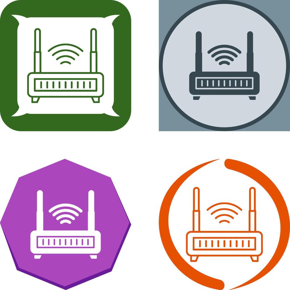 Wifi Router Icon Design vector