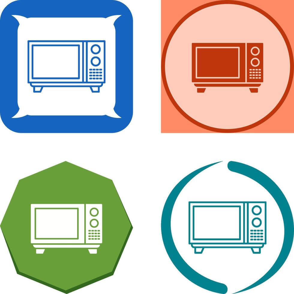 Microwave Icon Design vector