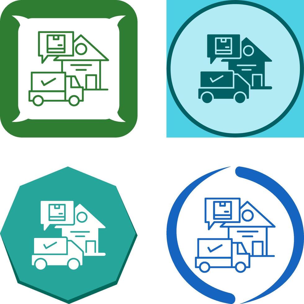 Package Receiving Icon Design vector