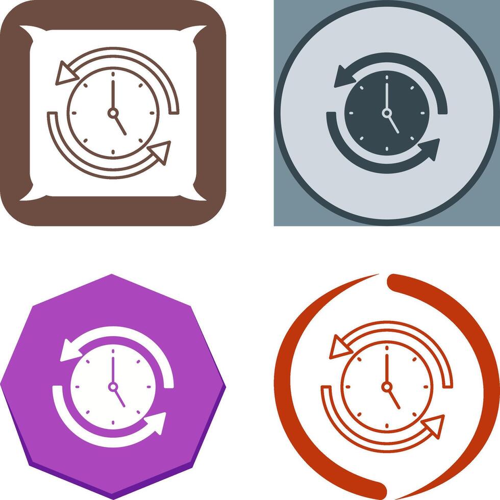 Run Time Icon Design vector