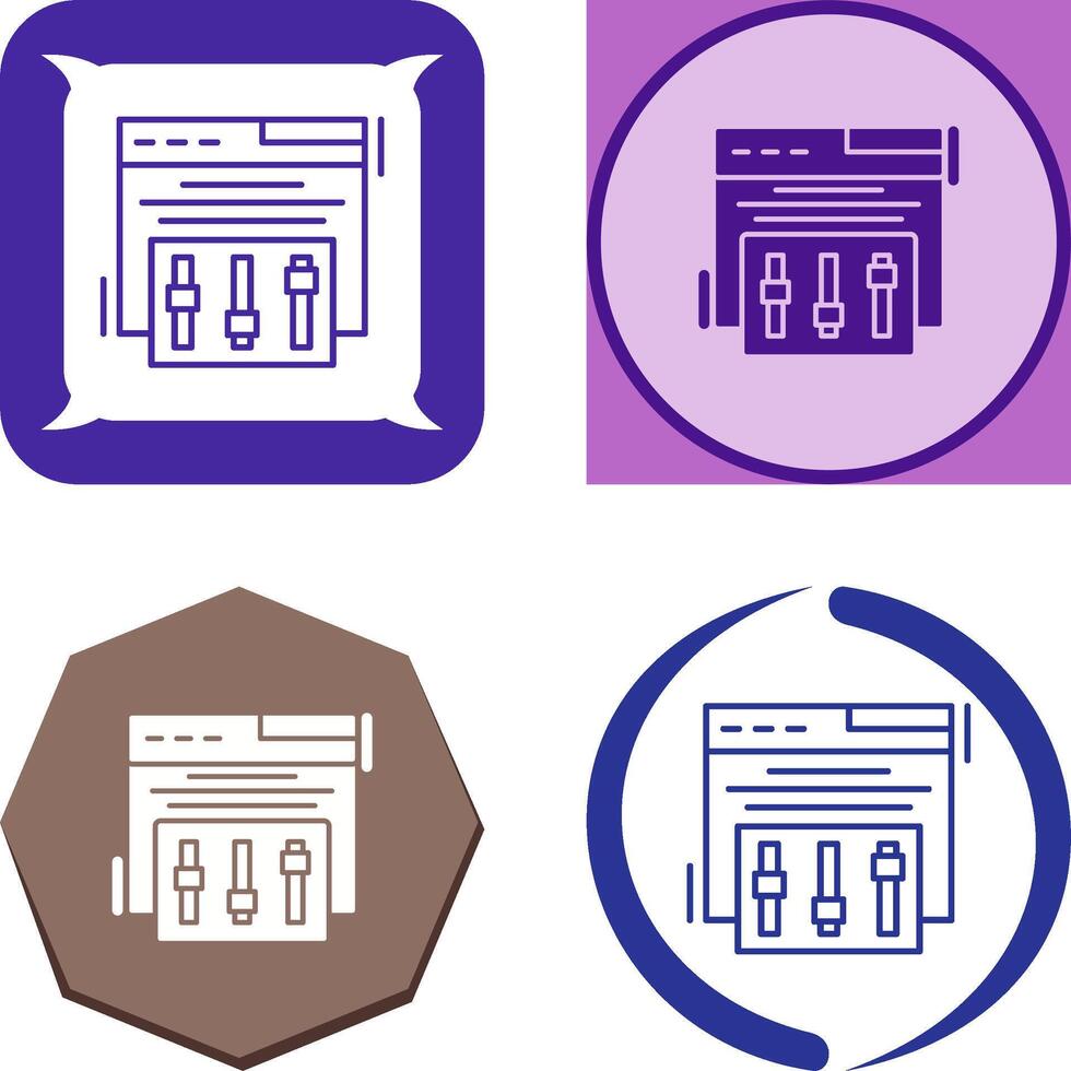 Campaign Tweaks Icon Design vector