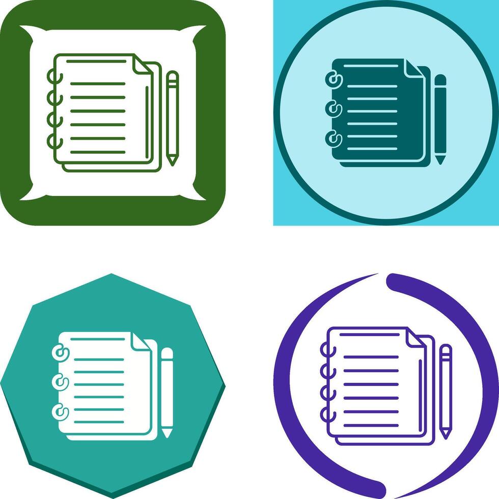 Write Icon Design vector