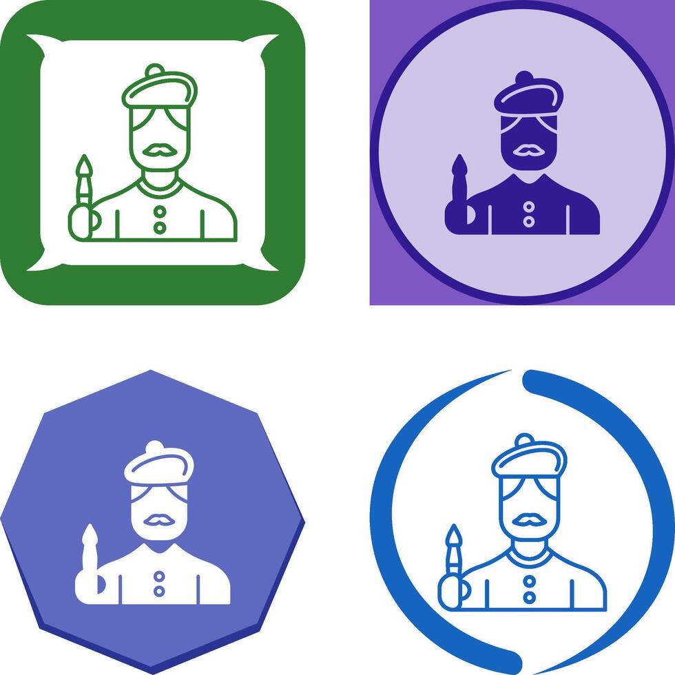Artist Icon Design vector