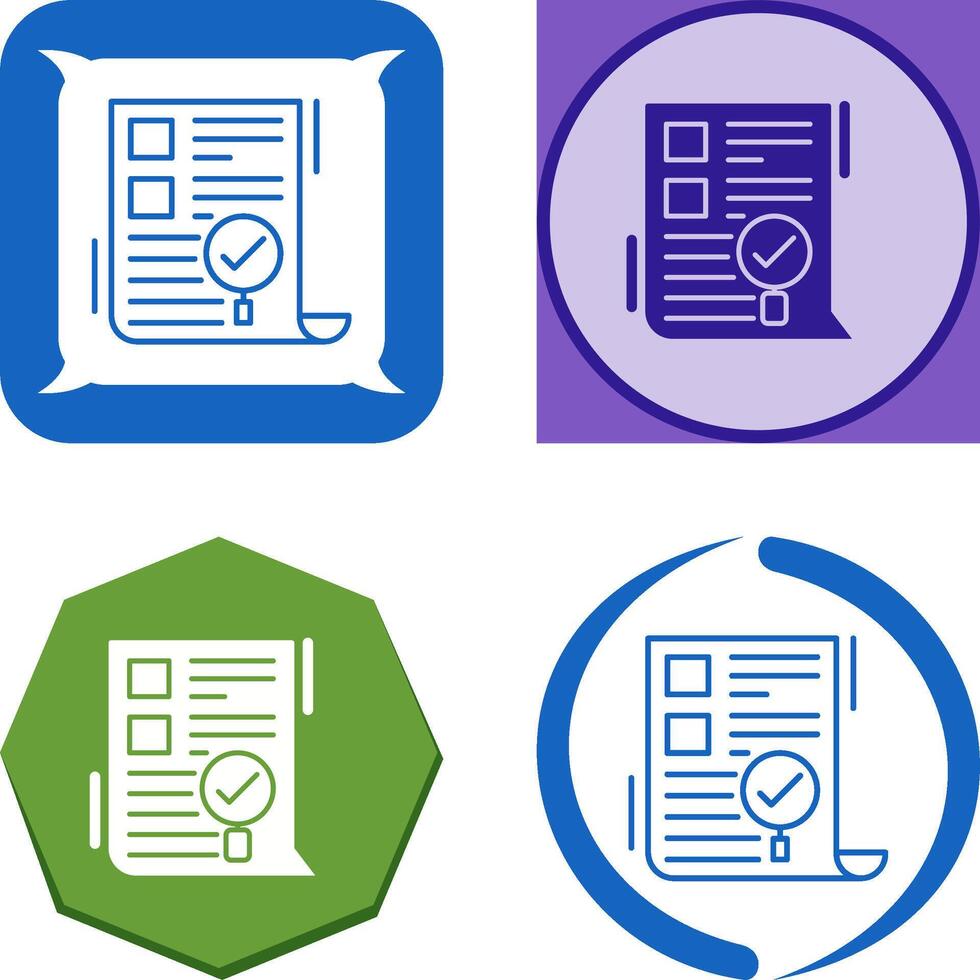 SEO Audit Icon Design vector