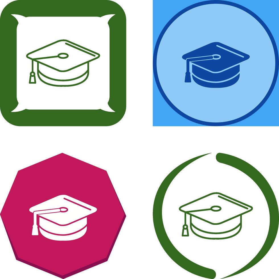 Mortarboard Icon Design vector