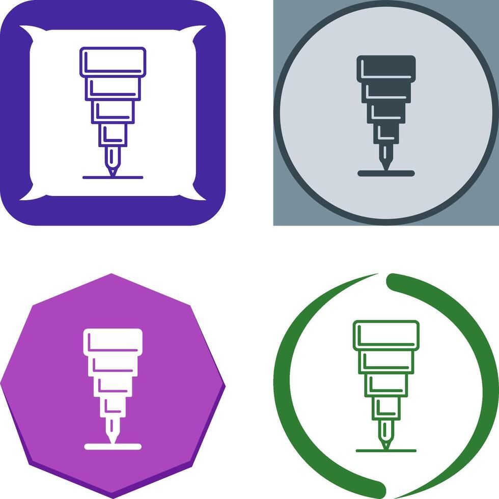 Fine Tip Pen Icon Design vector