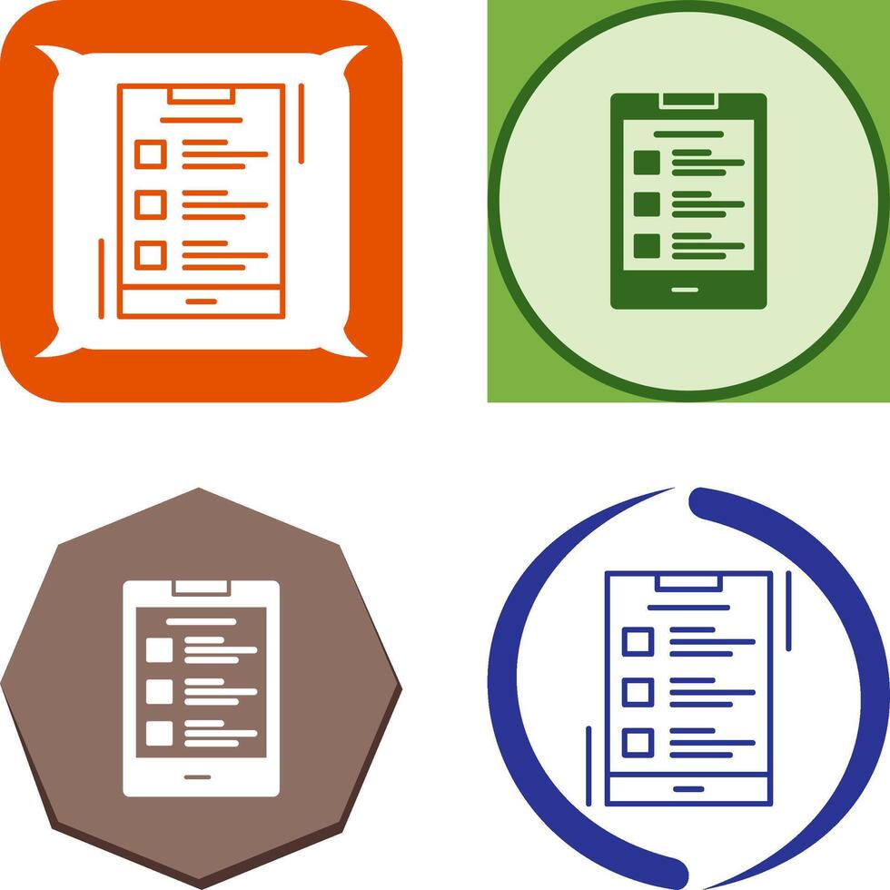List Icon Design vector