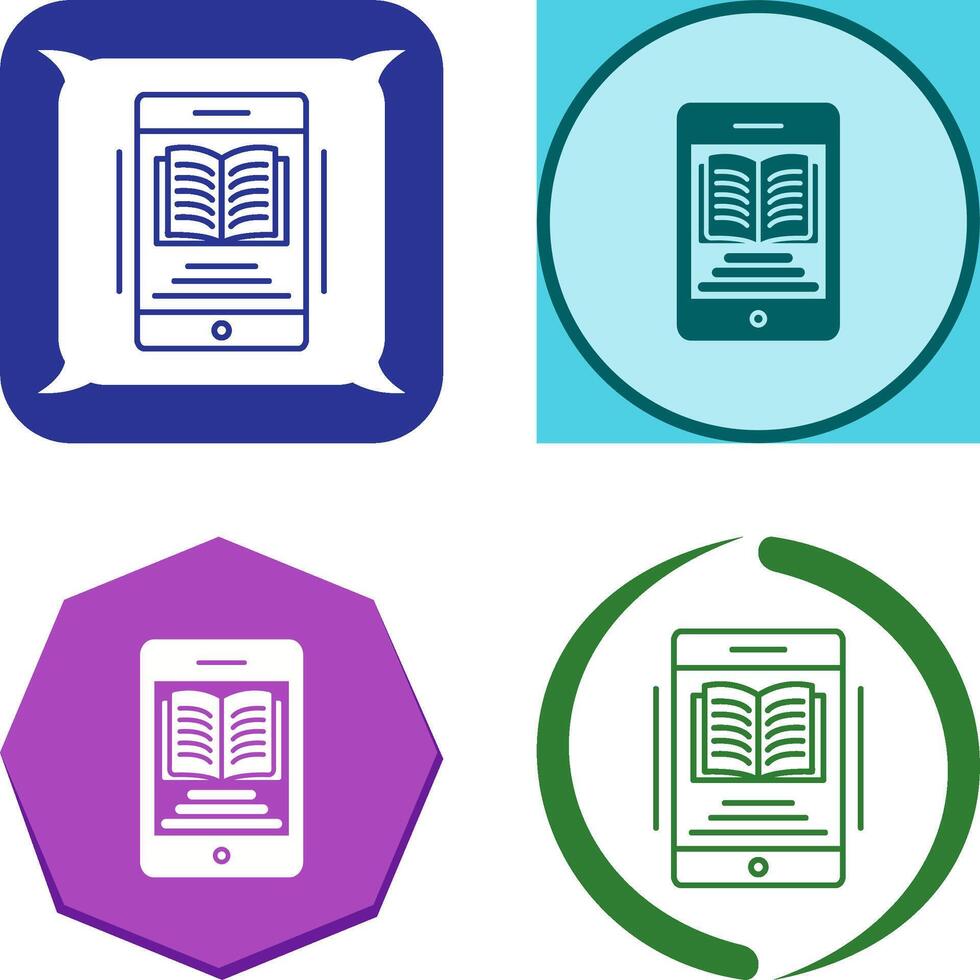 Ebook Icon Design vector
