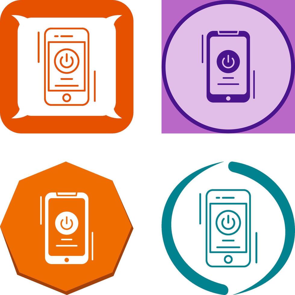 Power Button Icon Design vector