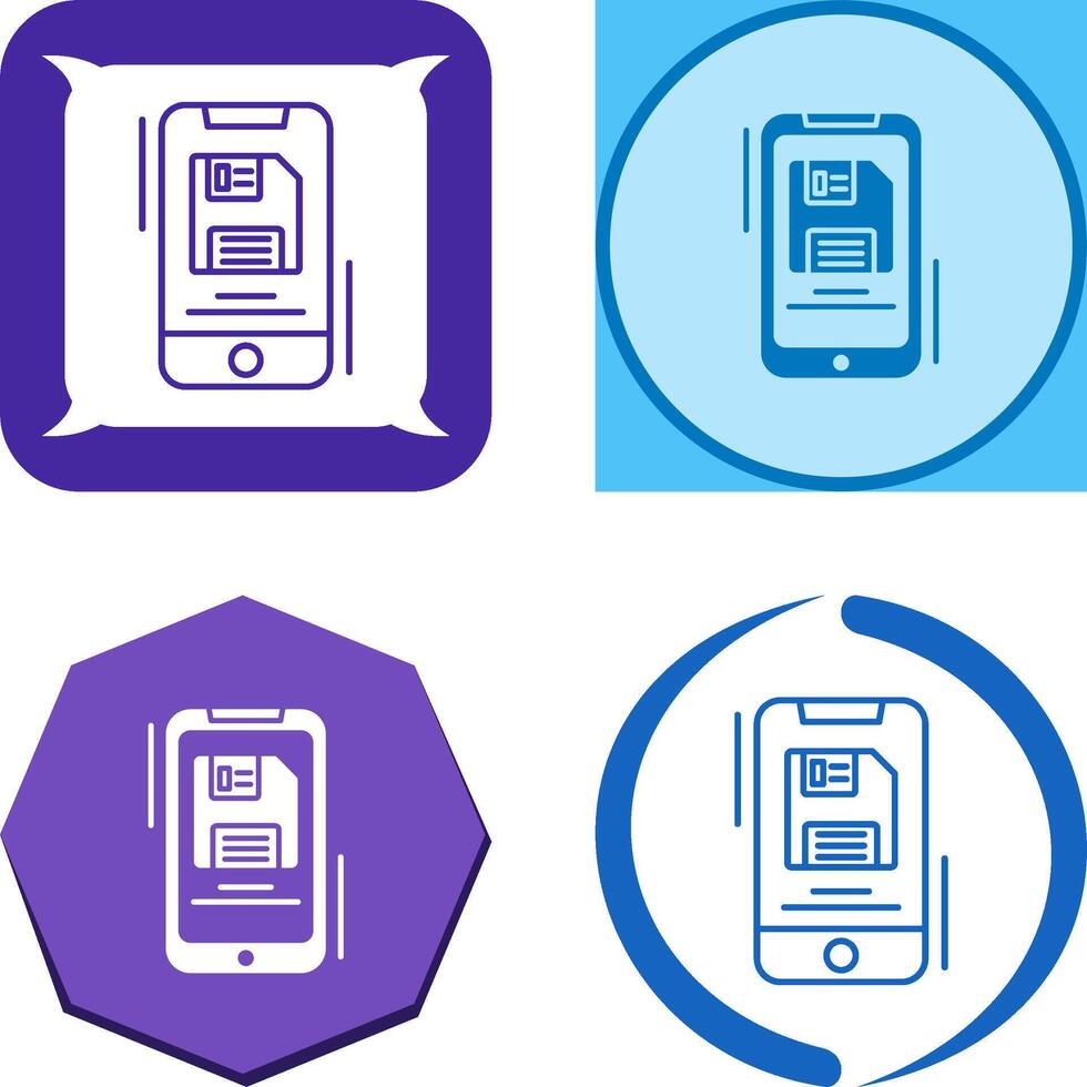 Backup File Icon Design vector