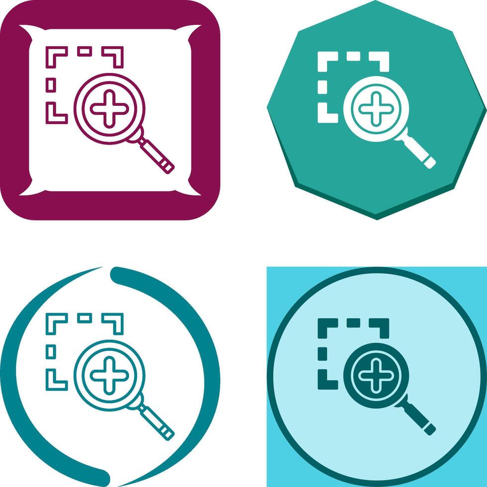 Zoom In Icon Design vector