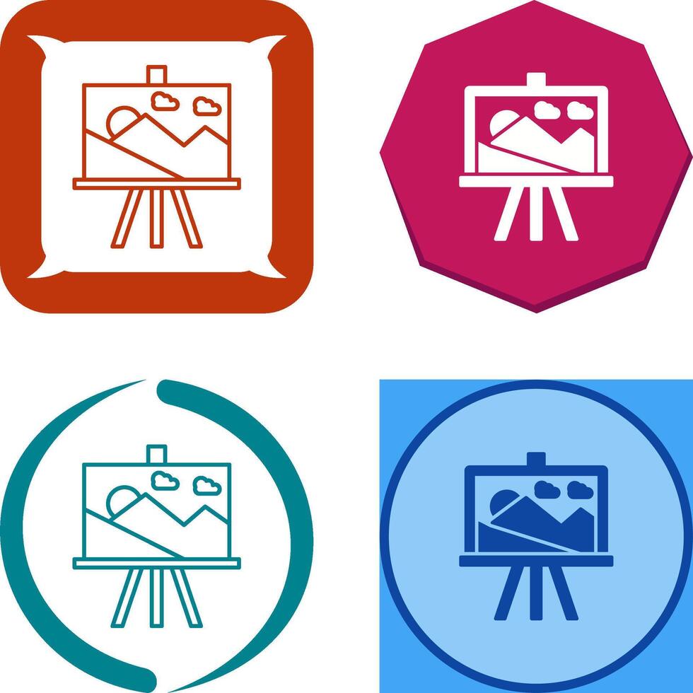 Canvas Icon Design vector