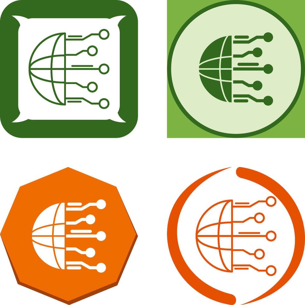 Network Icon Design vector