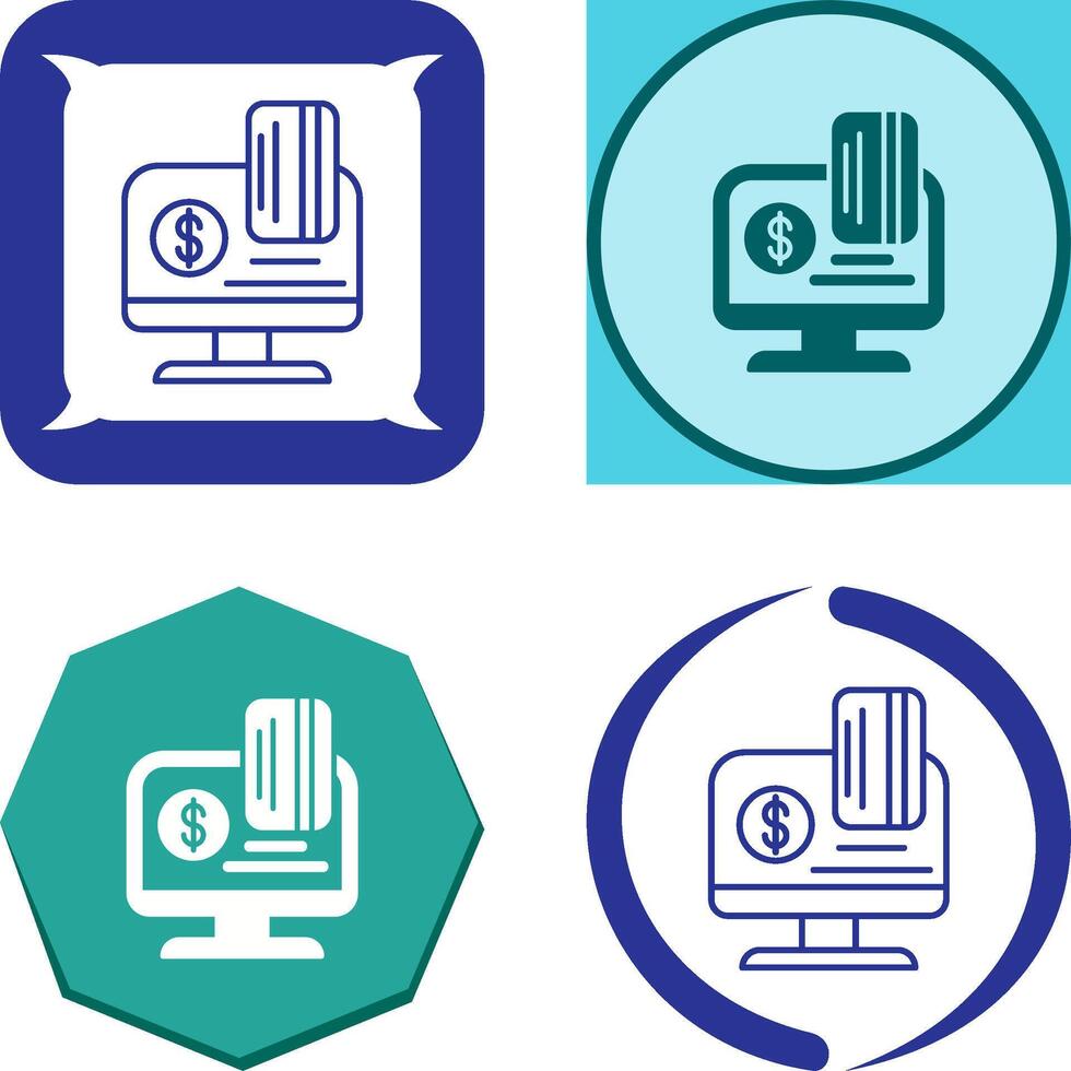 Online Payment Icon Design vector