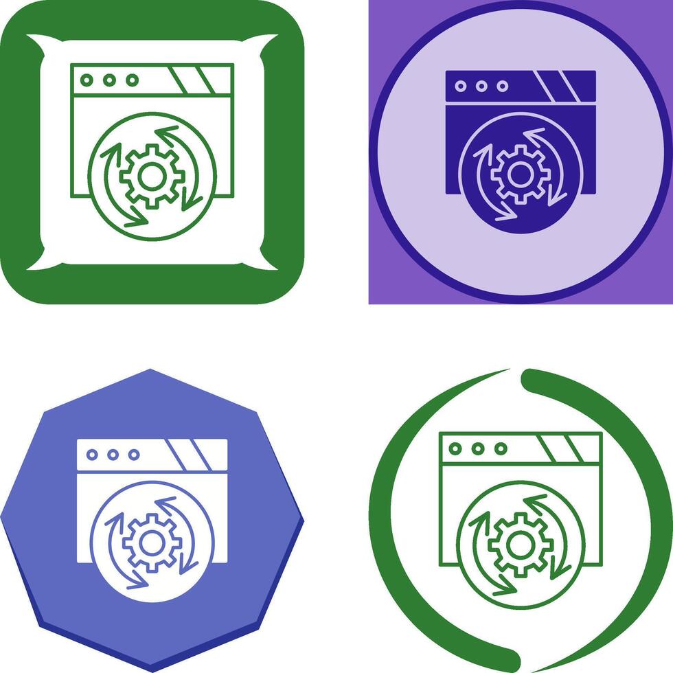 Update Icon Design vector