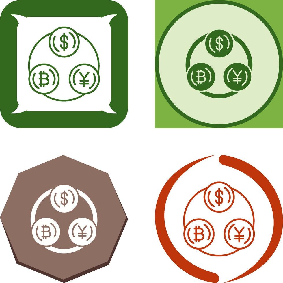 Currency Exchange Icon Design vector