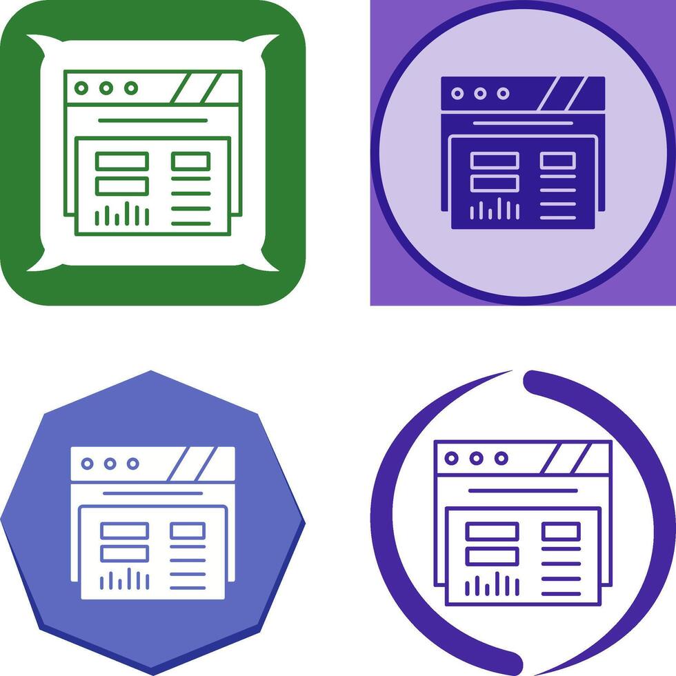Dashboard Icon Design vector