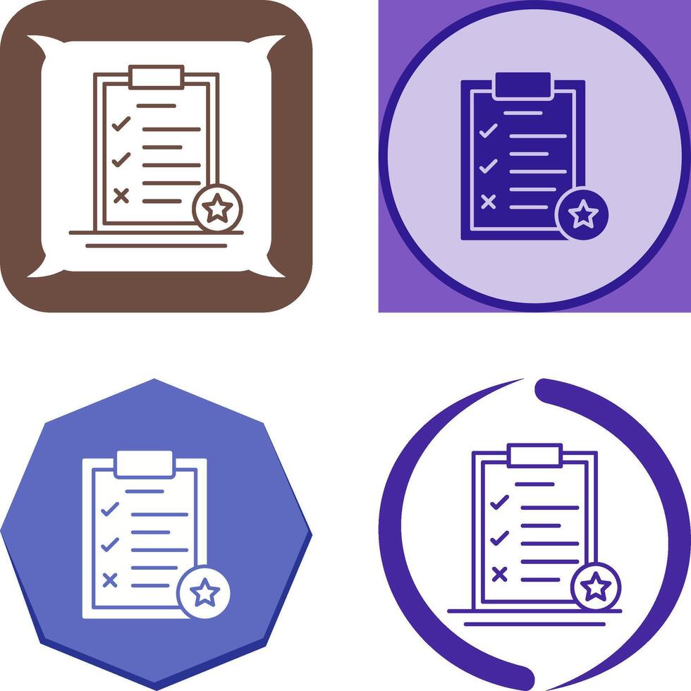 Task List Icon Design vector