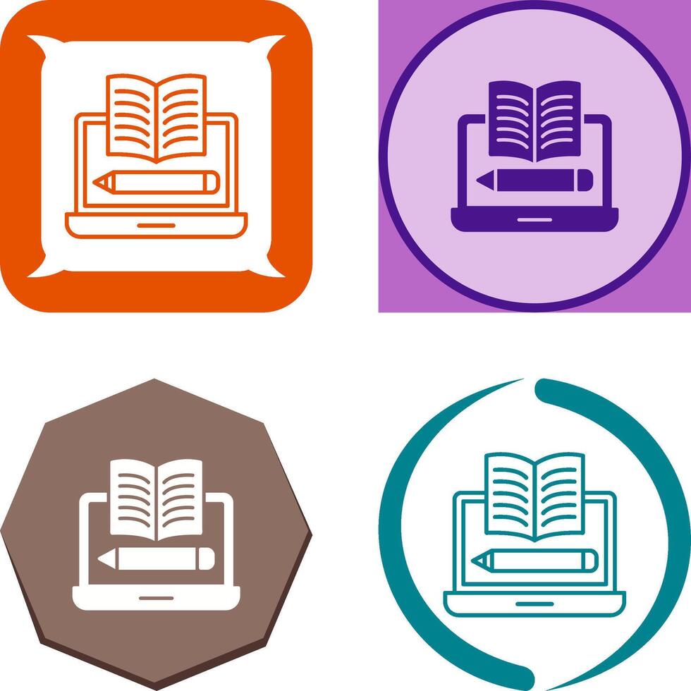 Written Icon Design vector