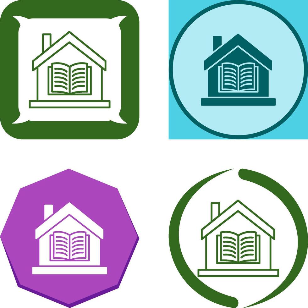 Homeschooling Icon Design vector