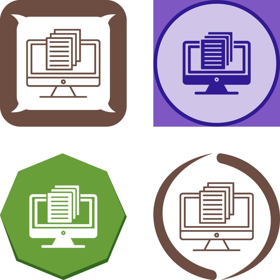 Document Icon Design vector