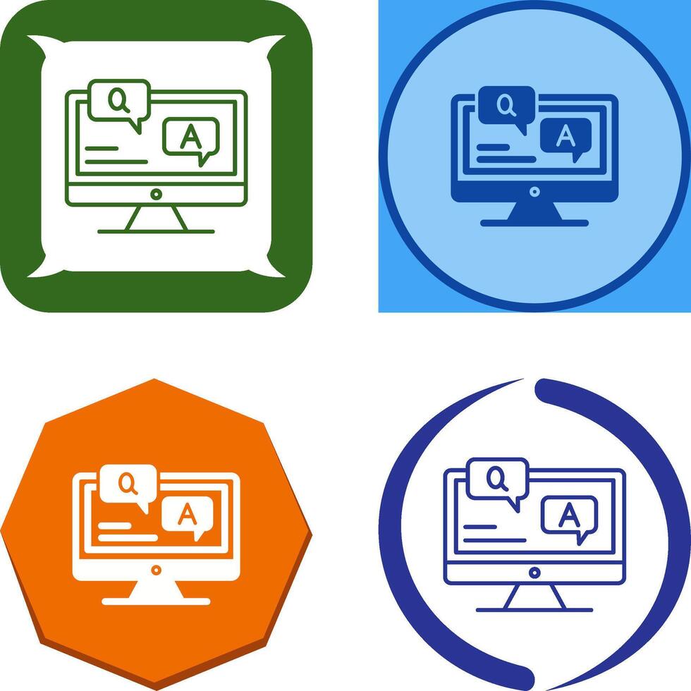 Faq Icon Design vector