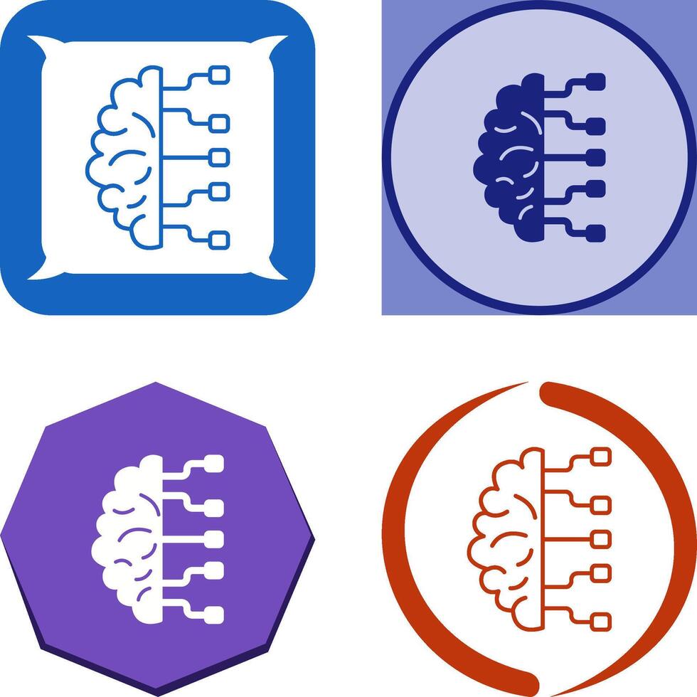Brain Icon Design vector