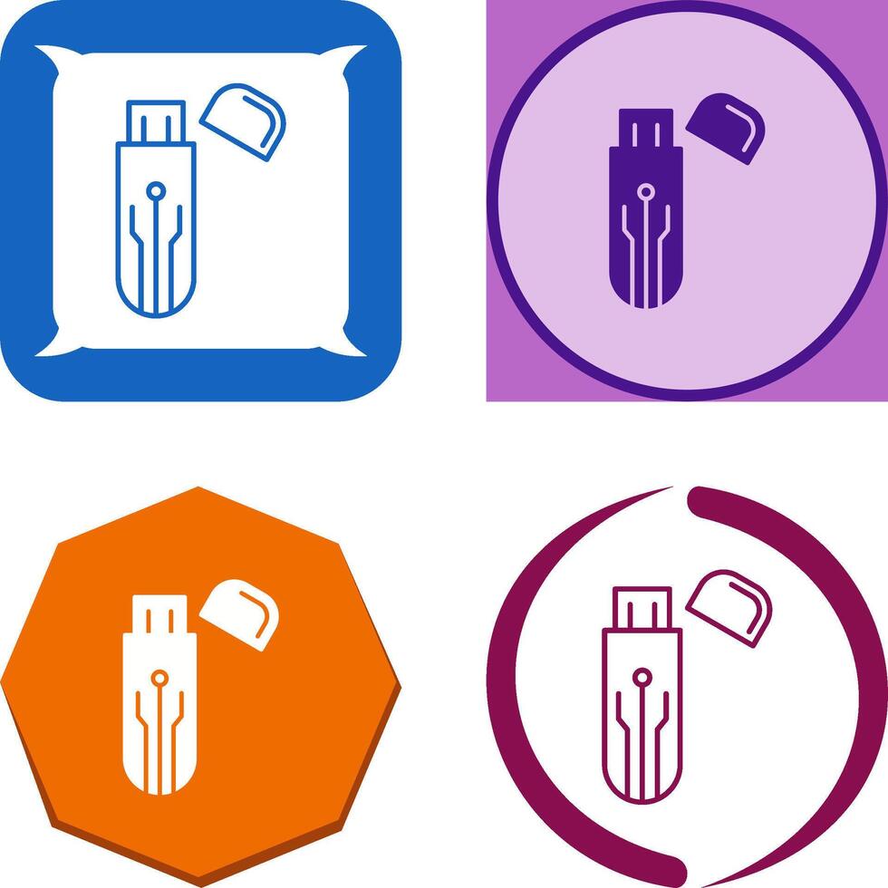 Usb Icon Design vector