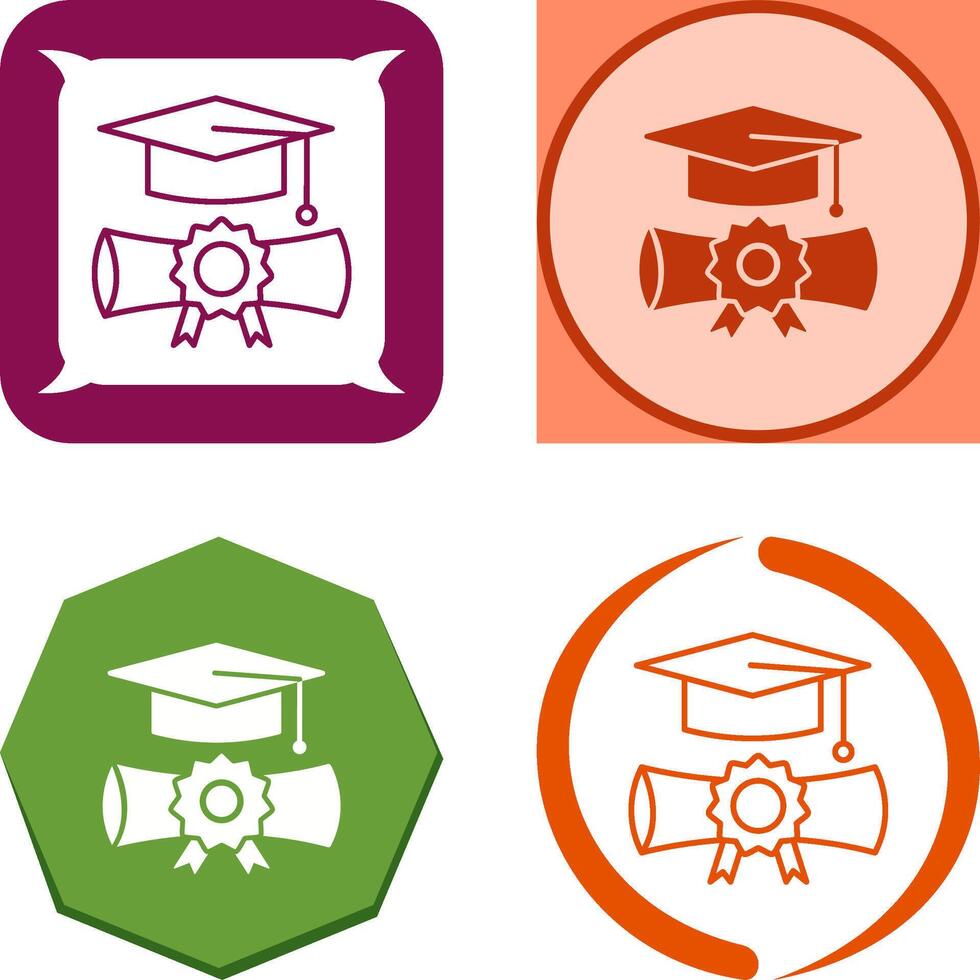 Graduation Icon Design vector
