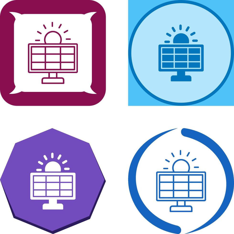 Solar System Icon Design vector