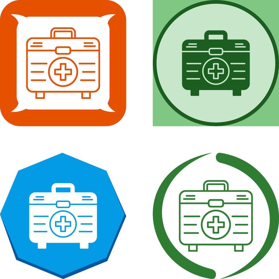 First Aid Kit Icon Design vector