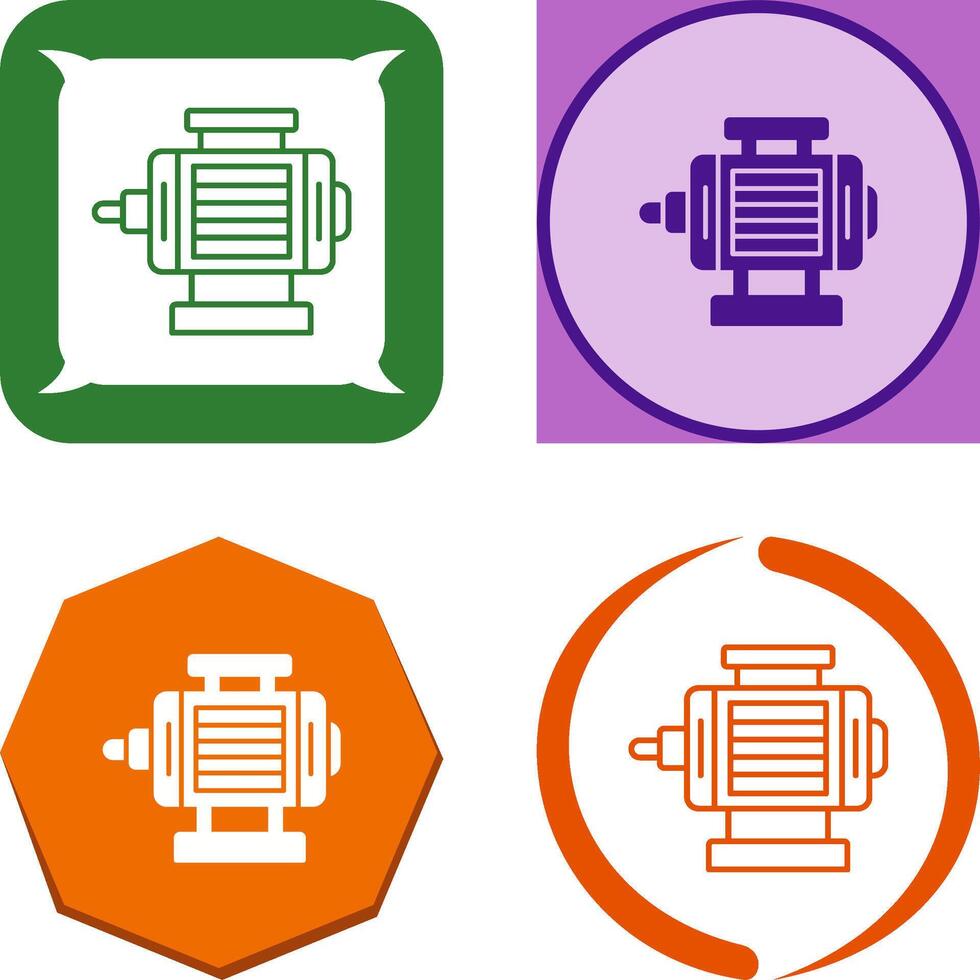 ELectric Motor Icon Design vector