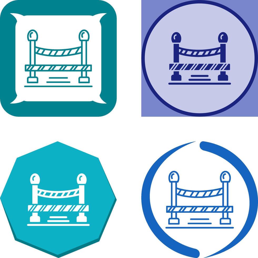 Do Not Cross Line Icon Design vector