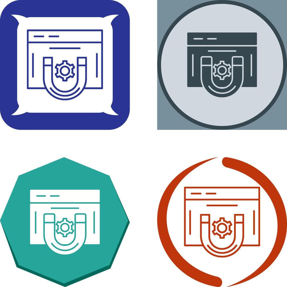Magnet Icon Design vector