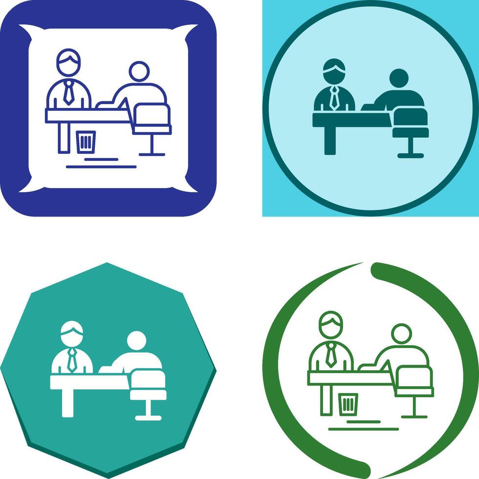 Evaluating work Icon Design vector