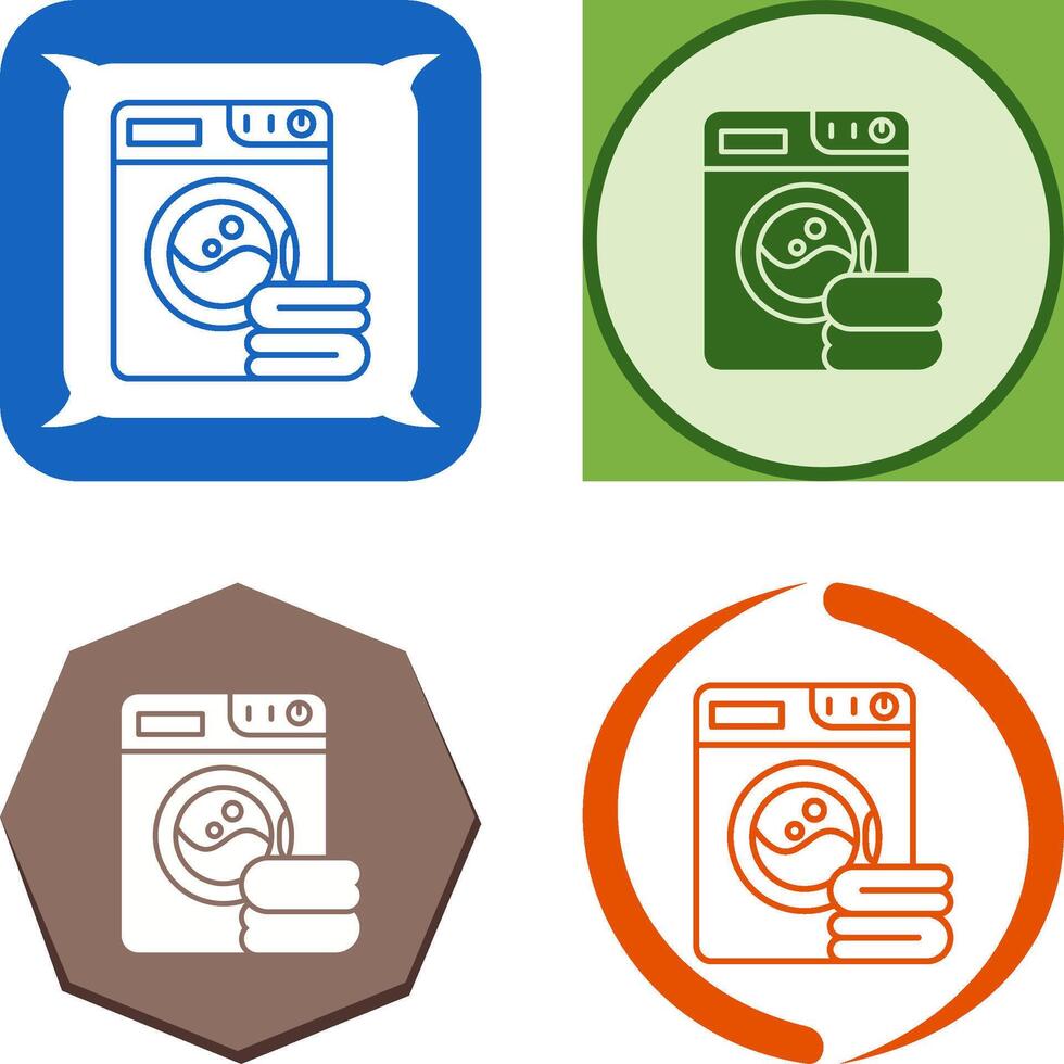 Washing Machine Icon Design vector