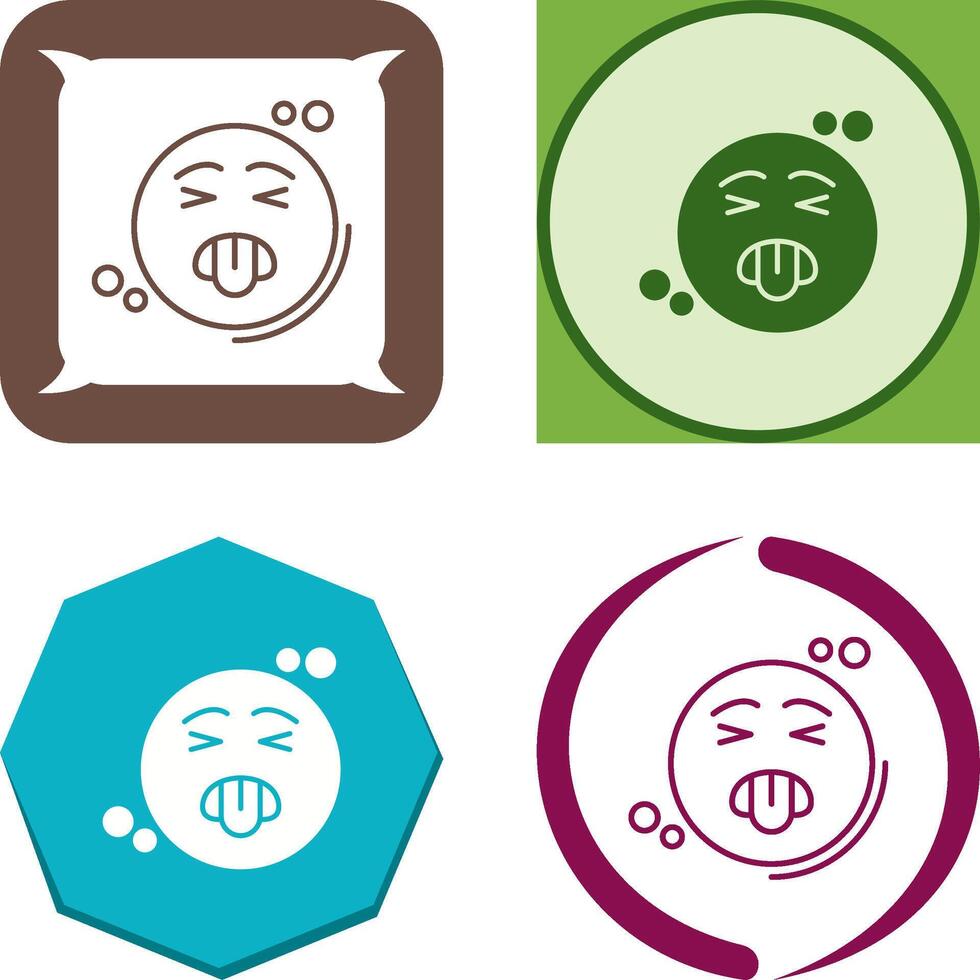 Disgusted Icon Design vector