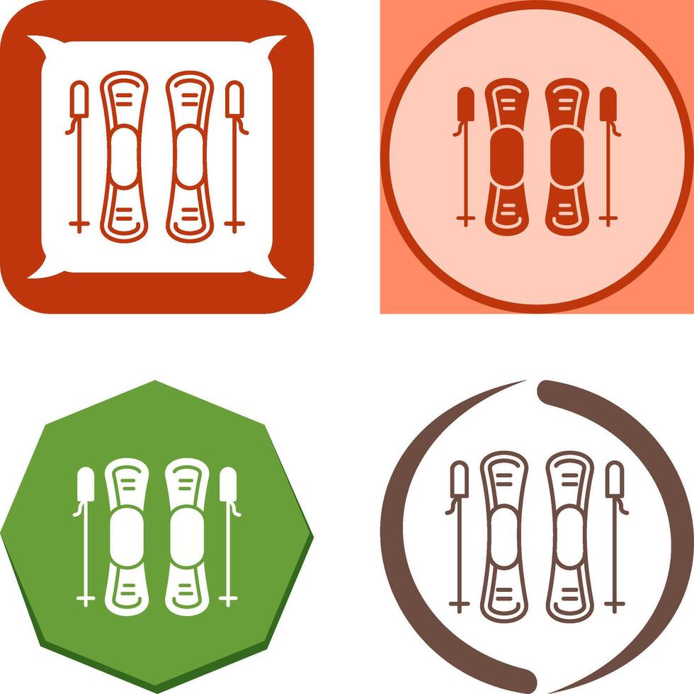 Ski Icon Design vector