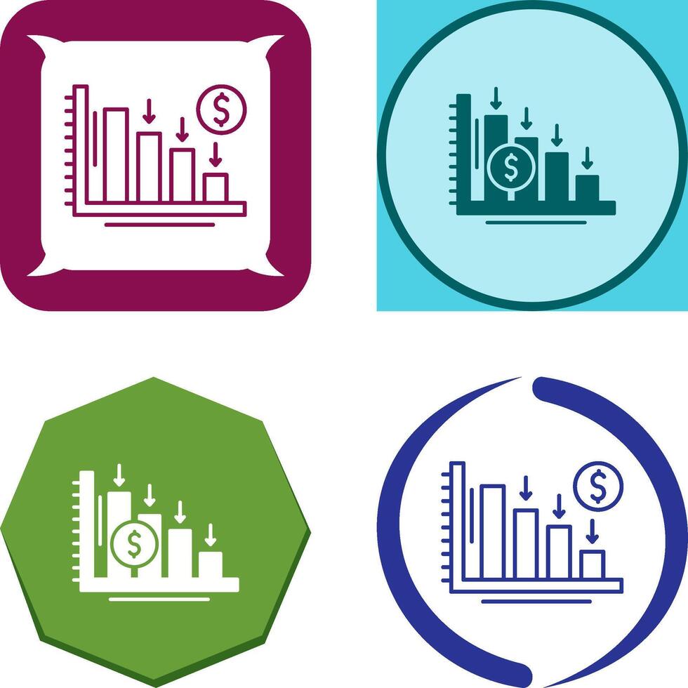 Loss Icon Design vector