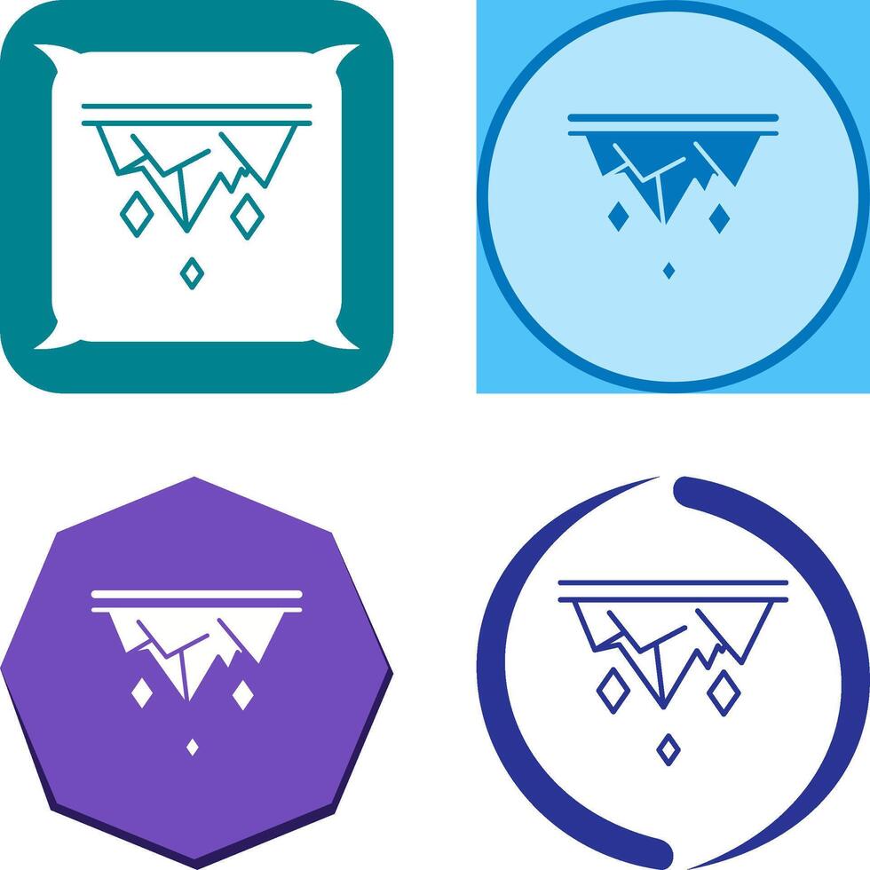 Icicle Icon Design vector