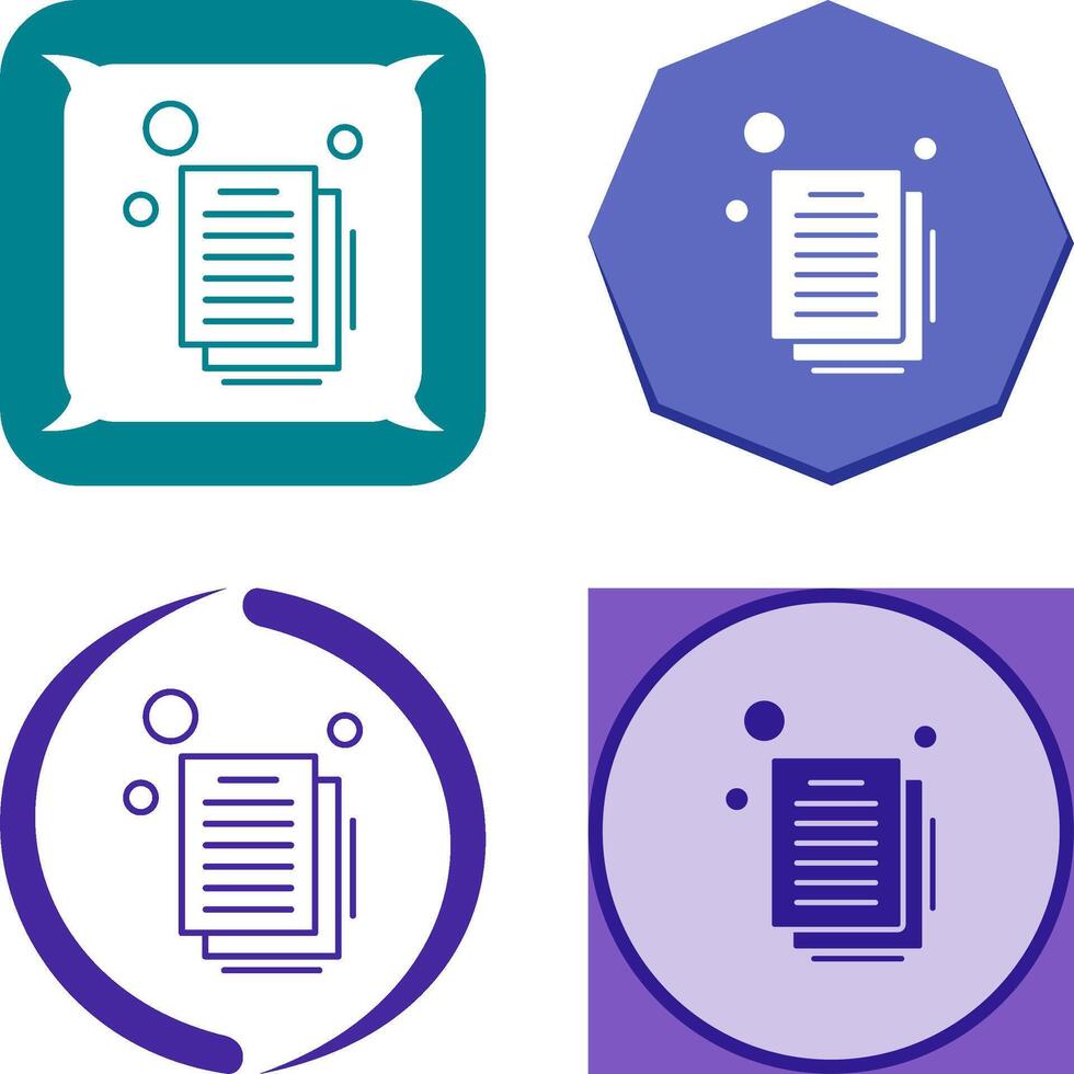Document Icon Design vector