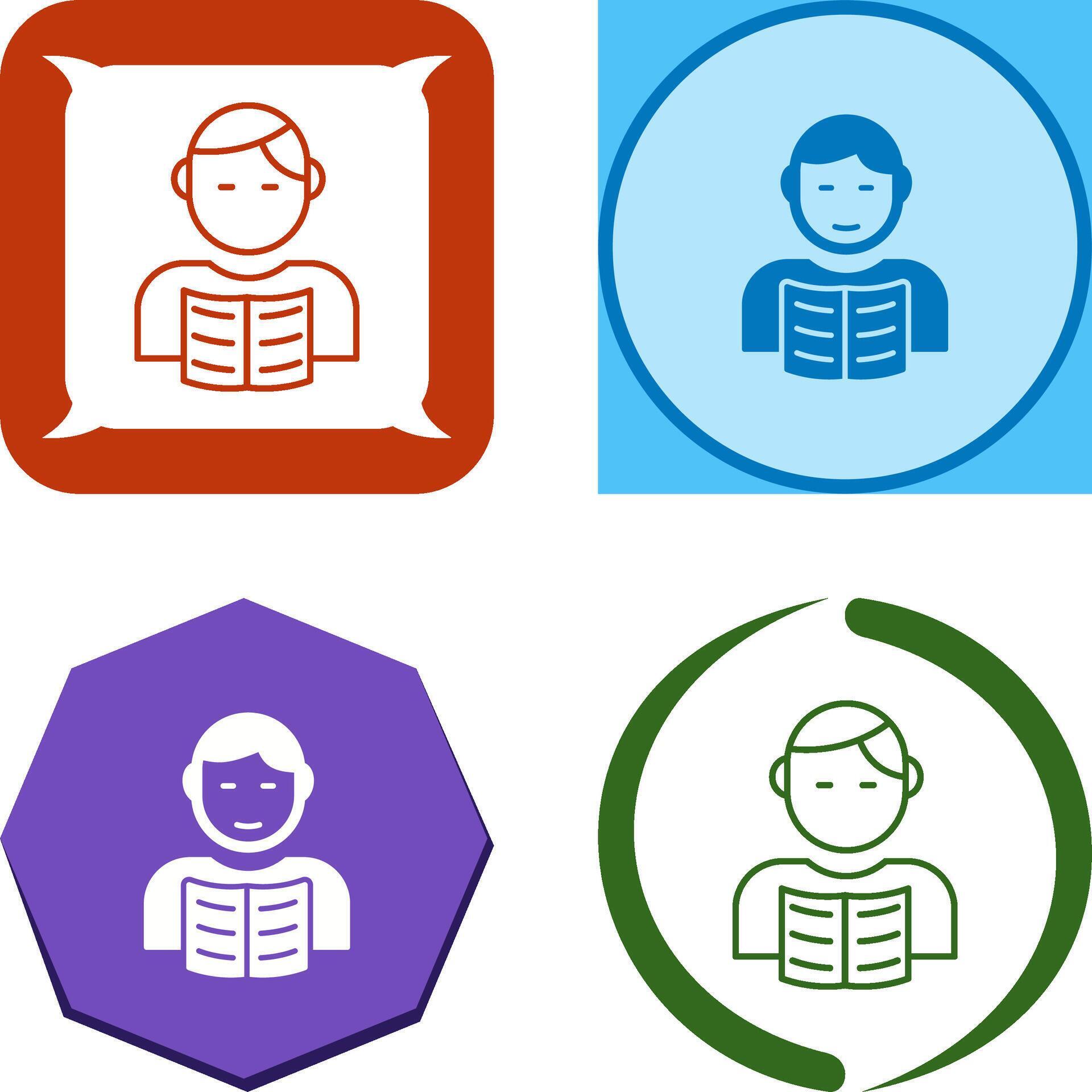 Student Icon Design 45573708 Vector Art at Vecteezy